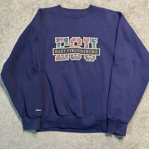 Vintage 90s Jansport East Stroudsburg College Crewneck Sweater XL Made In USA